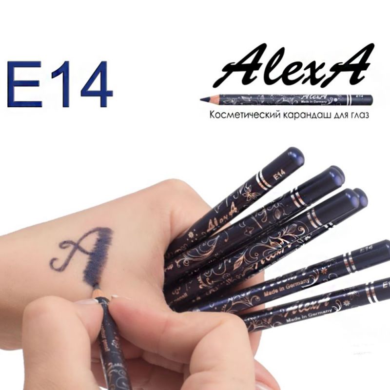 Карандаш для глаз AlexA Eye Pencil E14 (темно-синий, сатиновый)