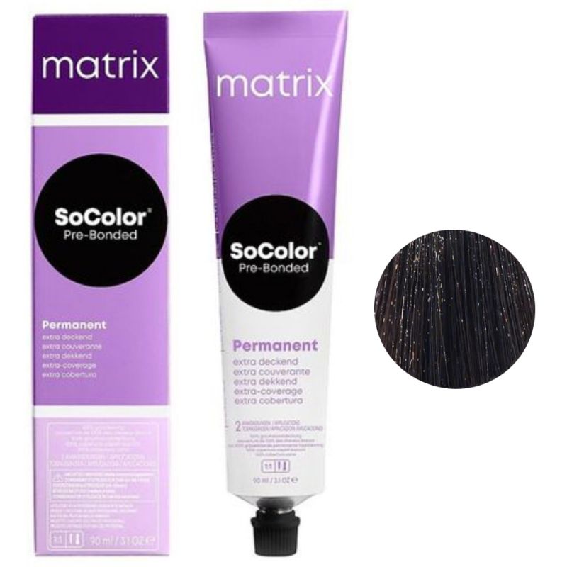 Крем-краска для волос Matrix Socolor.beauty Extra Coverage 505N (светлый шатен, для седины) 90 мл