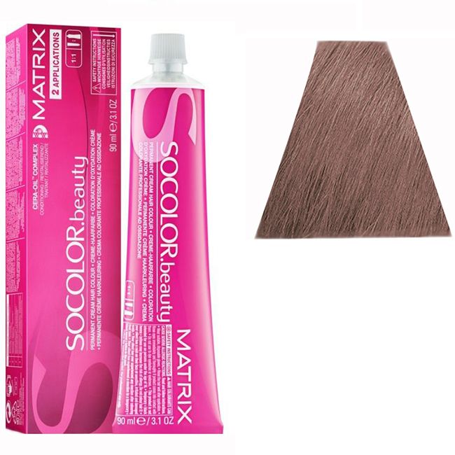 Крем-фарба для волосся Matrix Socolor.beauty 6AM (темний попелястий блондин мокка) 90 мл