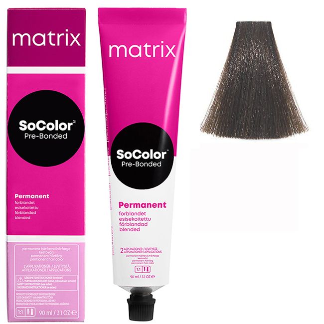 Крем-краска для волос Matrix Socolor.beauty 4NJ (нейтральный коричневый нефрит) 90 мл