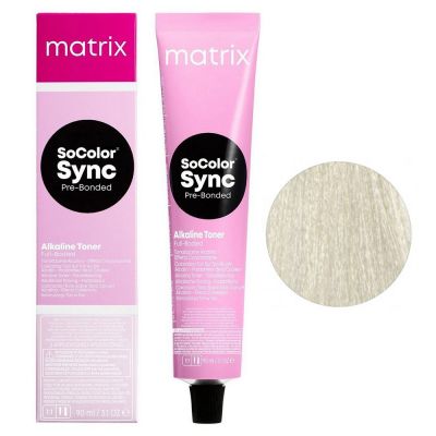 Крем-фарба для волосся безаміачна Matrix SoColor Sync Alkaline Toner 10A (дуже світлий попелястий блонд) 90 мл