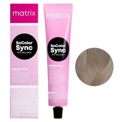 Крем-краска для волос безаммиачная Matrix SoColor Sync Alkaline Toner 8A (светлый пепельный блонд) 90 мл