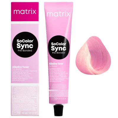 Тонер для волосся кислотний Matrix Pre-Bonded Color Sync 10PR (рожевий опал) 90 мл