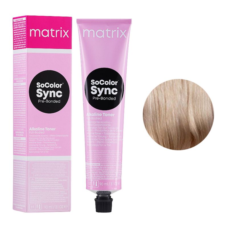Тонер для волосся безаміачний Matrix SoColor Sync Alkaline Toner 9NGA (нейтральний золото-попелястий) 90 мл