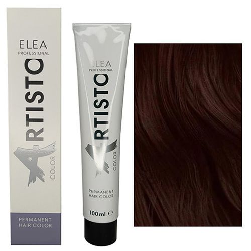 Крем-фарба для волосся Elea Professional Artisto Color 4.2 (червоний шатен) 100 мл