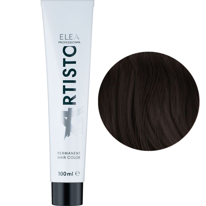 Крем-фарба для волосся Elea Professional Artisto Color 4.70 (коричневий шатен для сивини) 100 мл