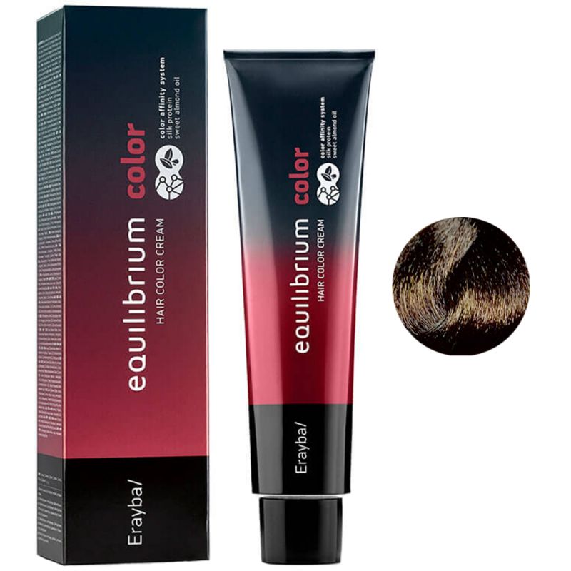 Крем-фарба для волосся Erayba Equilibrium Hair Color Cream 4/30 (золотистий каштановий) 120 мл