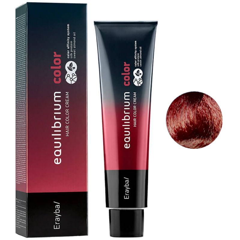 Крем-краска для волос Erayba Equilibrium Hair Color Cream 6/59 (красный махагон темно-русый) 120 мл