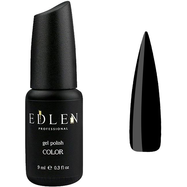 Гель-лак Edlen №02 (черный, эмаль) 9 мл
