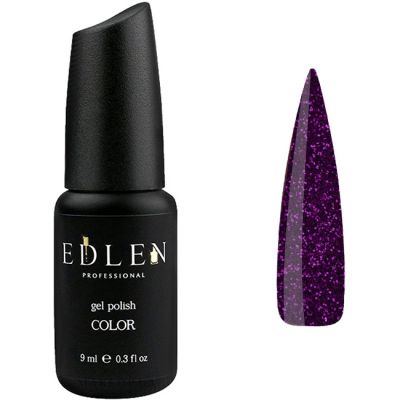 Гель-лак Edlen №20 (фіолетовий з фіолетовими блискітками) 9 мл