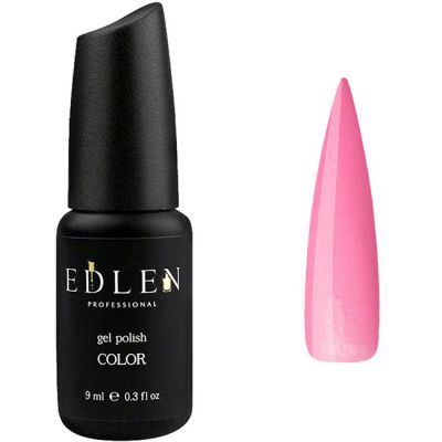 Гель-лак Edlen №63 (Barbie рожевий зі сріблястим шимером) 9 мл