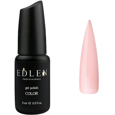 Гель-лак Edlen №65 (теплий світло-рожевий з рожево-сріблястими блискітками) 9 мл