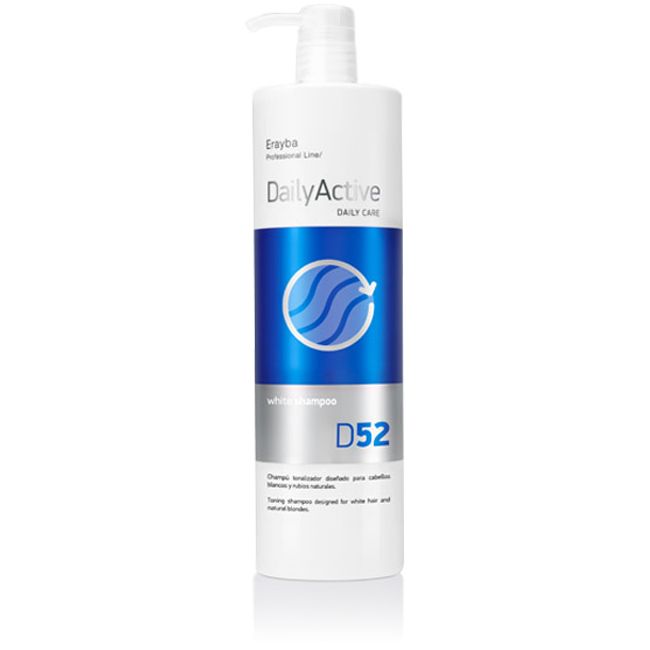 Шампунь для сивих і освітленого волосся Erayba D52 White Factor Shampoo 1000мл