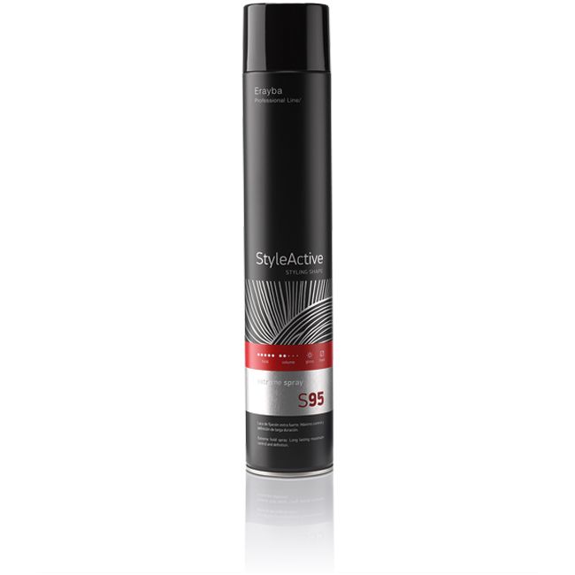 Лак для волосся сильної фіксації Erayba Style Active S95 Extreme Spray 750 мл