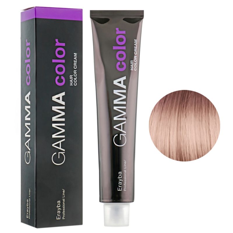 Крем-краска для волос Erayba Gamma Hair Color Cream 10/22 (интенсивный супер светлый коричневый блонд) 100 мл