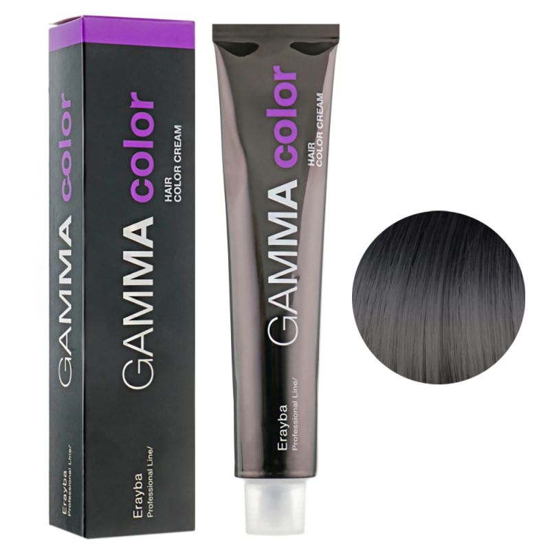 Крем-фарба для волосся Erayba Gamma Hair Color Cream 3/00 (натуральний темно-коричневий) 100 мл