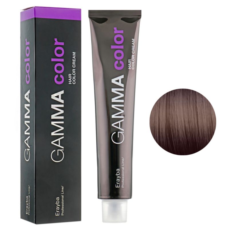 Крем-фарба для волосся Erayba Gamma Hair Color Cream 5/03 (натуральний світло-золотистий коричневий) 100 мл