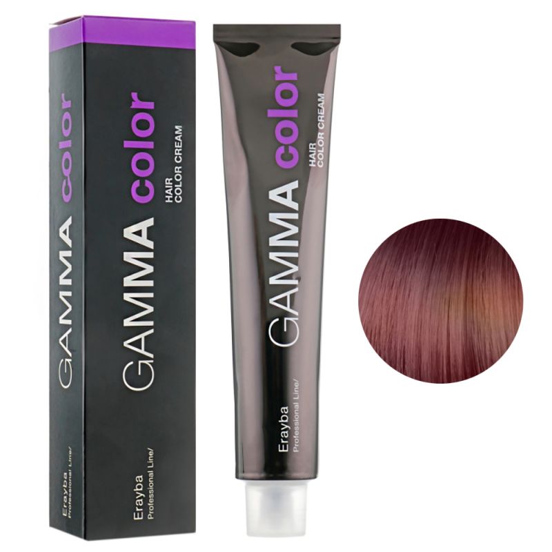 Крем-фарба для волосся Erayba Gamma Hair Color Cream 5/50 (махагоновий світло-коричневий) 100 мл