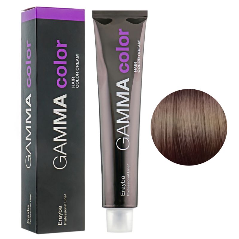 Крем-фарба для волосся Erayba Gamma Hair Color Cream 5/65 (світлий коричнево-махагоновий) 100 мл