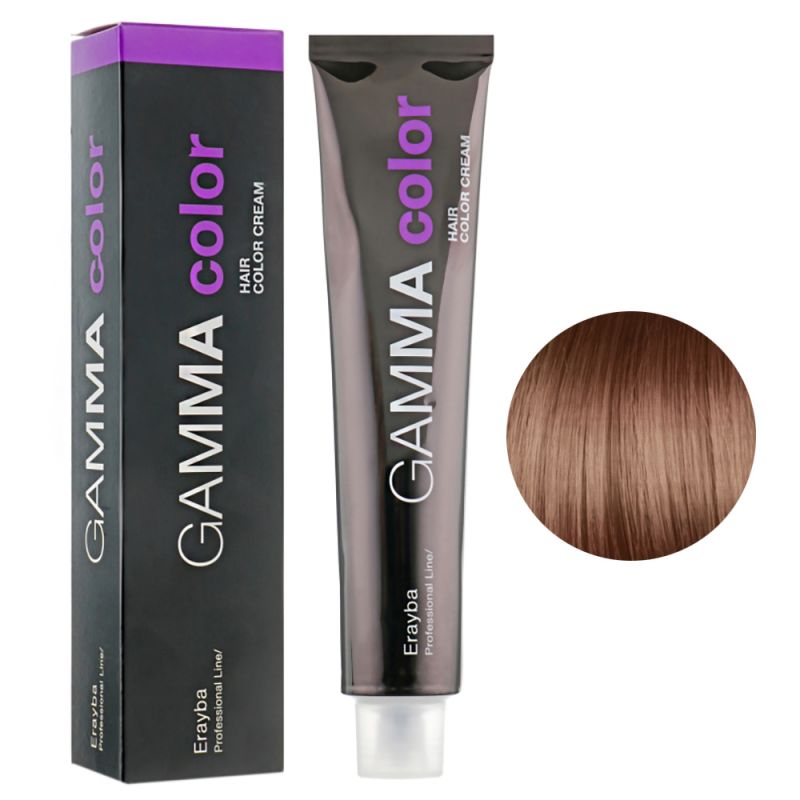 Крем-фарба для волосся Erayba Gamma Hair Color Cream 6/00 (натуральний темний блонд) 100 мл
