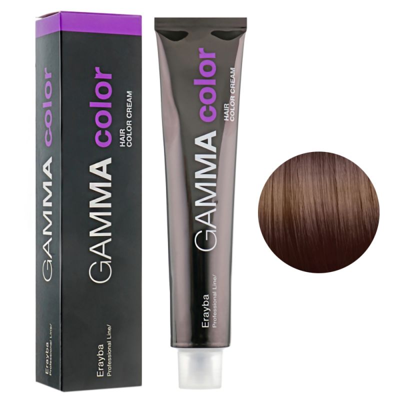 Крем-фарба для волосся Erayba Gamma Hair Color Cream 6/03 (натуральний золотистий темний блонд) 100 мл