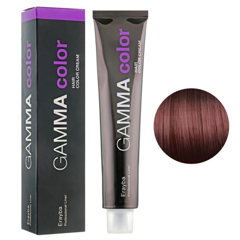 Крем-краска для волос Erayba Gamma Hair Color Cream 6/06 (натуральный темный каштановый блонд) 100 мл