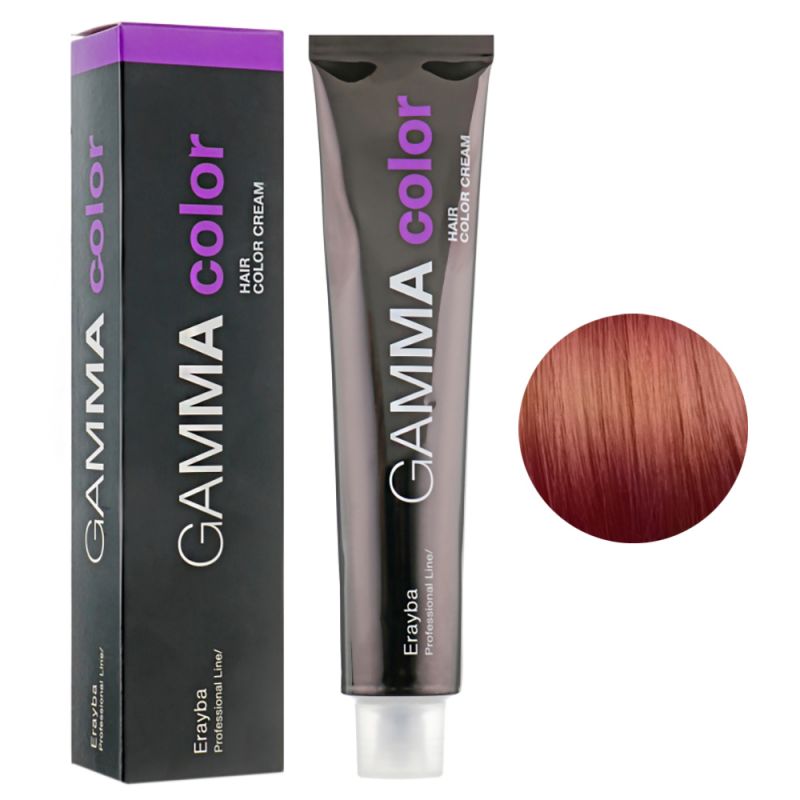Крем-фарба для волосся Erayba Gamma Hair Color Cream 6/44 (темний інтенсивний мідний блонд) 100 мл
