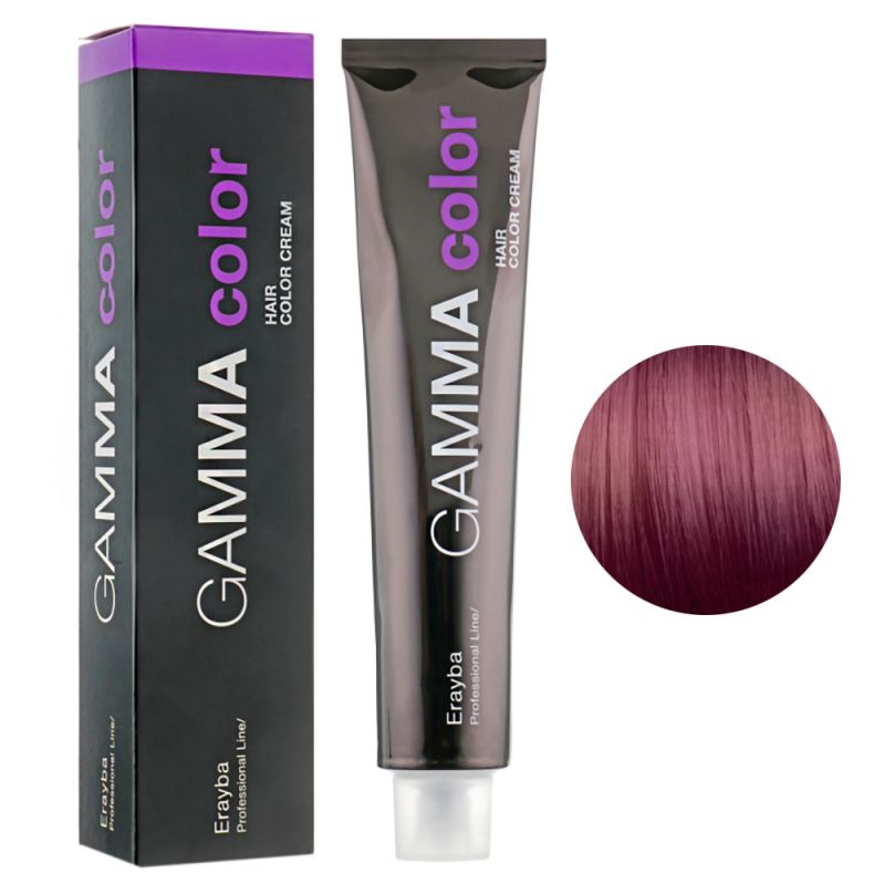 Крем-краска для волос Erayba Gamma Hair Color Cream 6/52 (темный махагоновый блонд) 100 мл