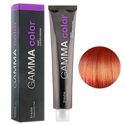 Крем-краска для волос Erayba Gamma Hair Color Cream 7/44 (средний интенсивный медный блонд) 100 мл