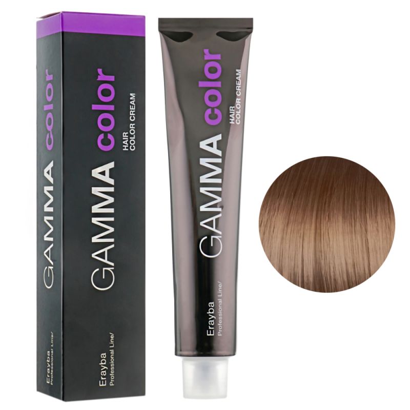 Крем-краска для волос Erayba Gamma Hair Color Cream 7/60 (коричневый блонд) 100 мл