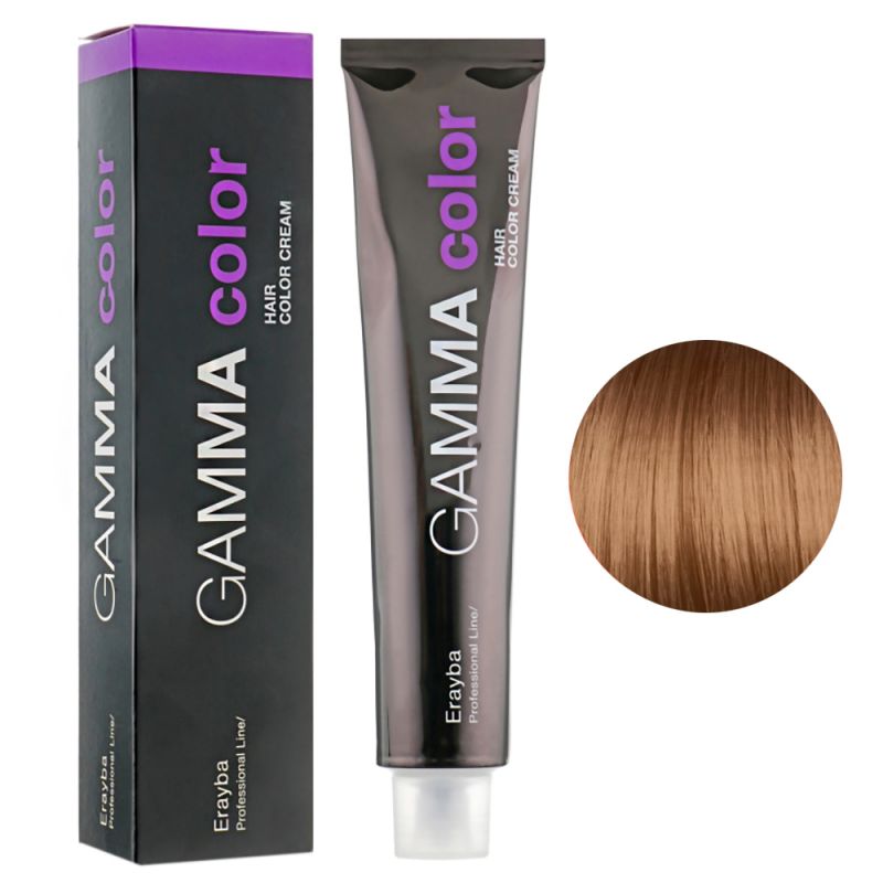 Крем-фарба для волосся Erayba Gamma Hair Color Cream 8/00 (натуральний світлий блонд) 100 мл