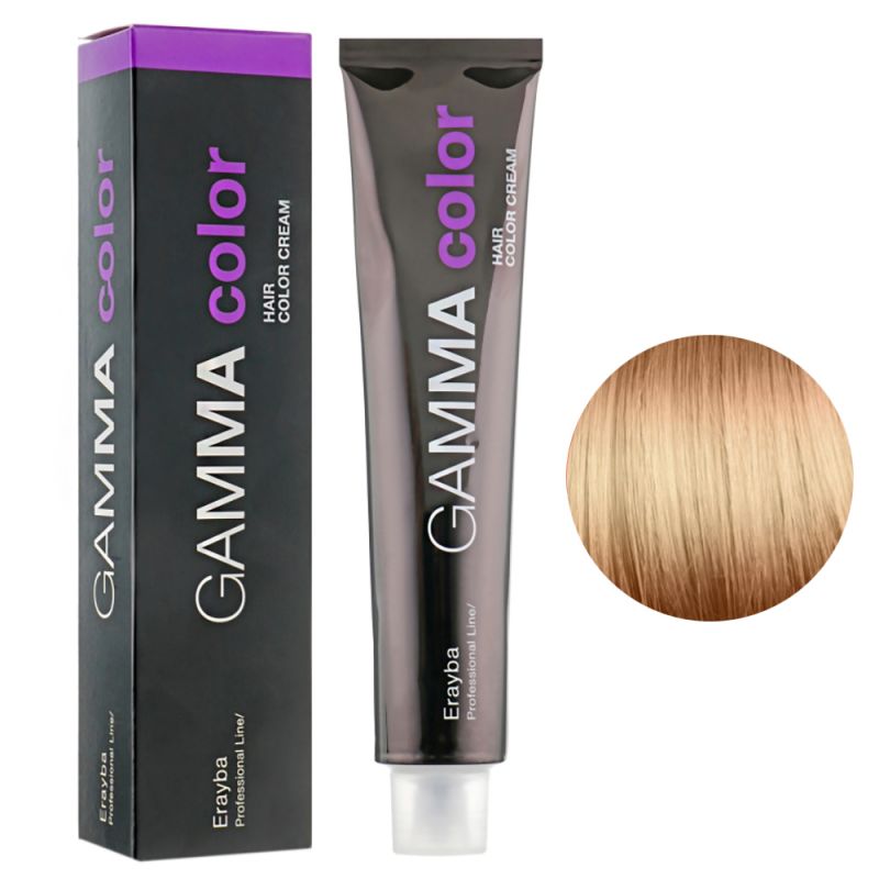 Крем-фарба для волосся Erayba Gamma Hair Color Cream 8/34 (світлий золотисто-мідний блонд) 100 мл
