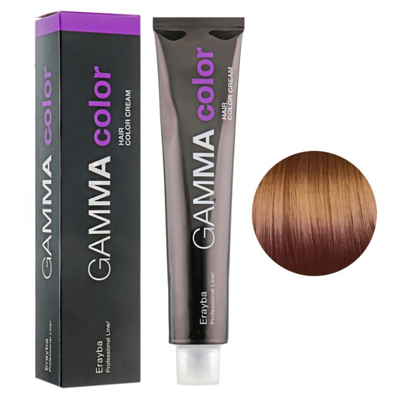 Крем-фарба для волосся Erayba Gamma Hair Color Cream 8/40 (світлий мідний блонд) 100 мл