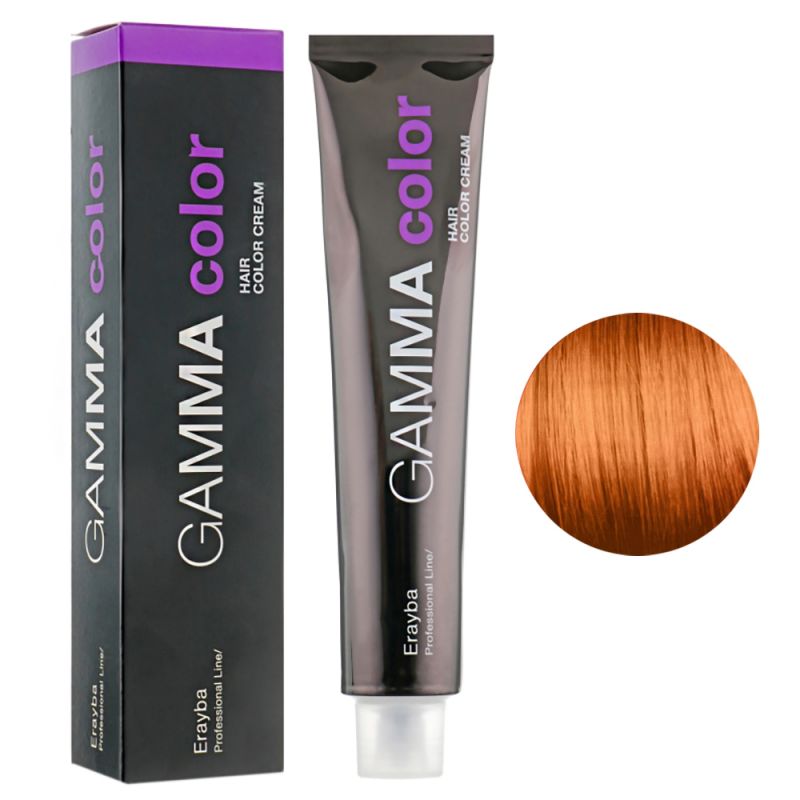 Крем-фарба для волосся Erayba Gamma Hair Color Cream 8/44 (світлий інтенсивний мідний блонд) 100 мл