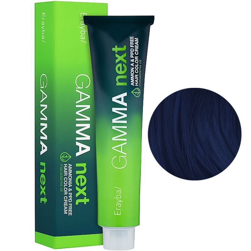 Крем-фарба для волосся безаміачна Erayba Gamma Next 0.10 (синій) 100 мл