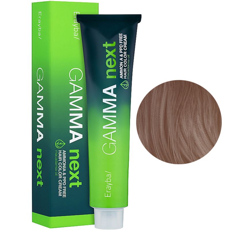 Крем-фарба для волосся безаміачна Erayba Gamma Next 10.32 (бежевий переливчастий світлий блонд) 100 мл