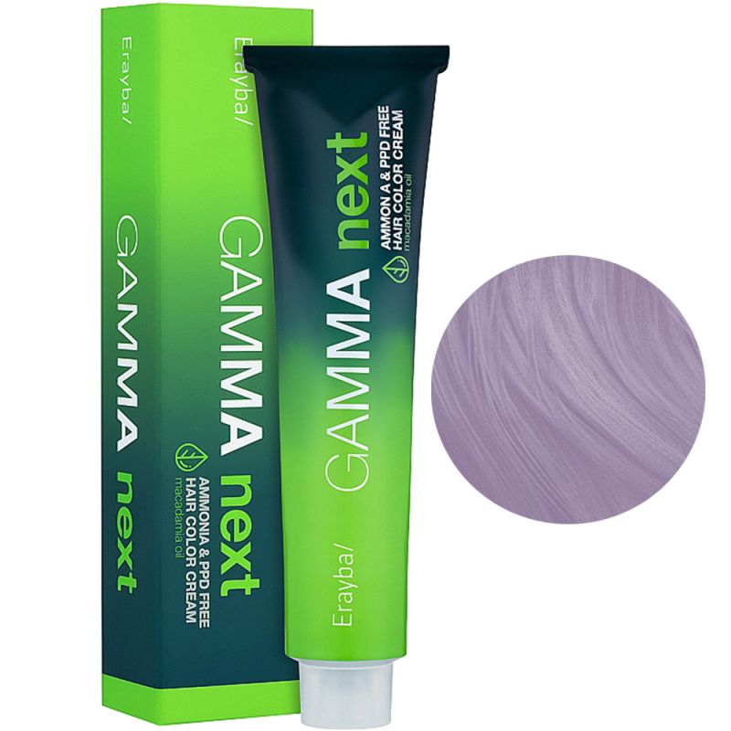 Крем-фарба для волосся безаміачна Erayba Gamma Next 10.80 (фіолетовий екстра світлий блонд) 100 мл