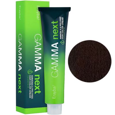 Крем-фарба для волосся безаміачна Erayba Gamma Next 4.65 (коричневий махагон темно-каштановий) 100 мл