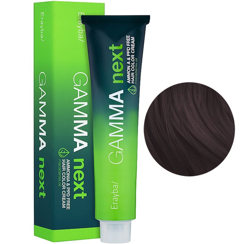 Крем-фарба для волосся безаміачна Erayba Gamma Next 7.12 (блонд ірисово-попелястий) 100 мл