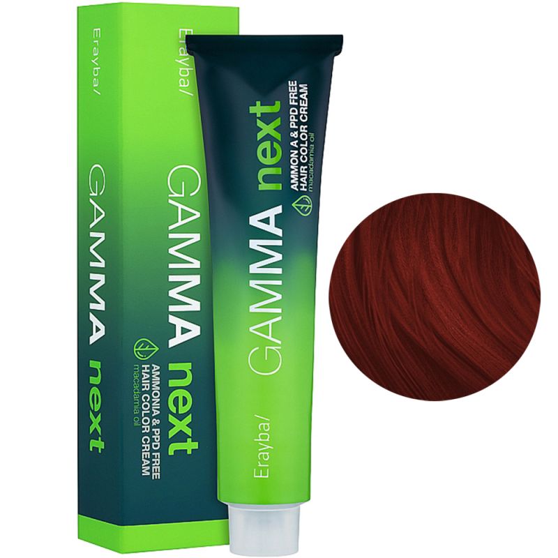 Крем-фарба для волосся безаміачна Erayba Gamma Next 8.45 (мідний махагон світло-русявий) 100 мл