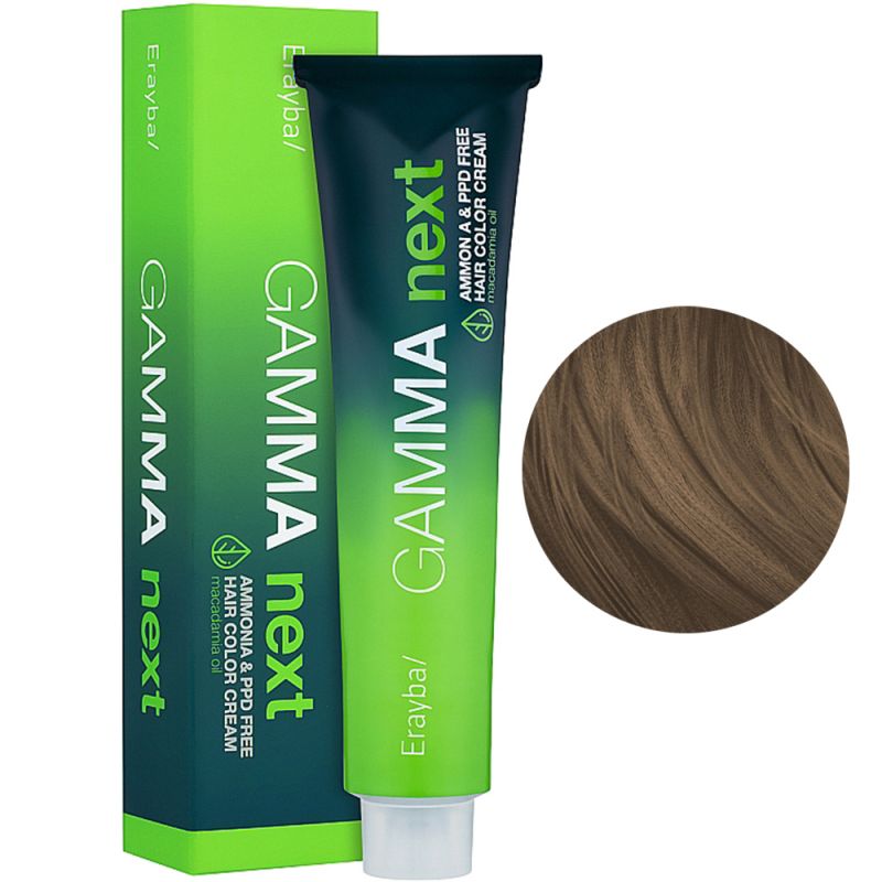 Крем-фарба для волосся безаміачна Erayba Gamma Next 9.10 (попелястий блонд) 100 мл