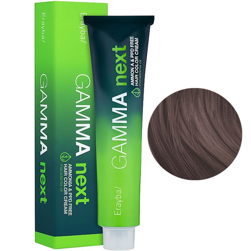 Крем-фарба для волосся безаміачна Erayba Gamma Next 9.61 (світлий попелясто-каштановий блонд) 100 мл