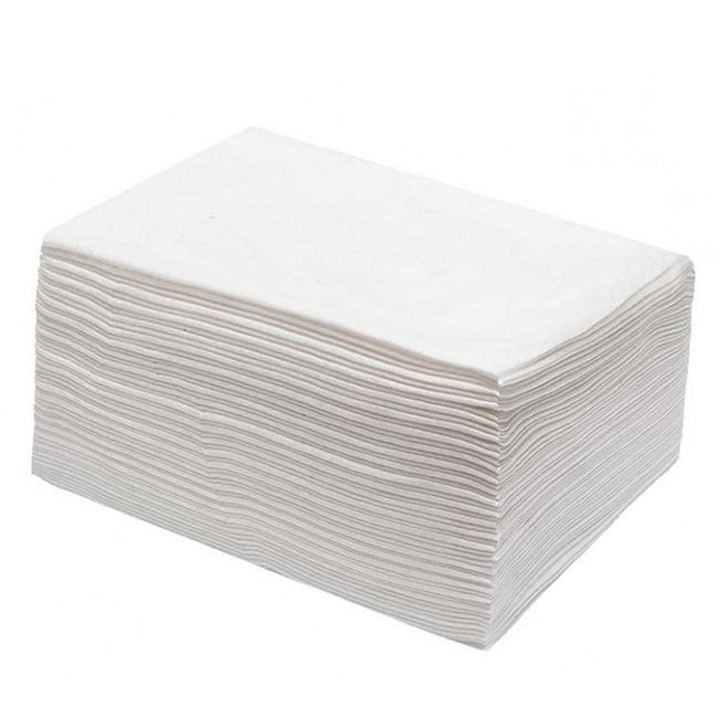 Салфетки одноразовые в упаковке Etto 25х30 см (спанлейс, гладкие) 100 штук