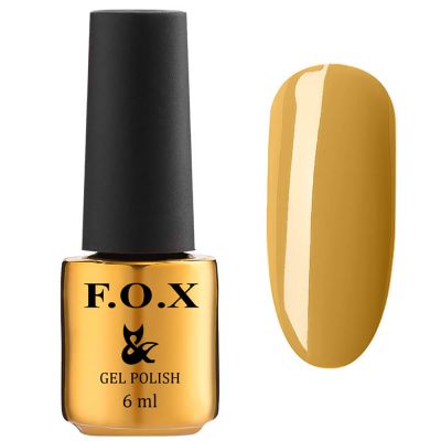 Гель-лак F.O.X Gel Polish Euphoria №603 (гірчичний, щільна емаль) 6 мл