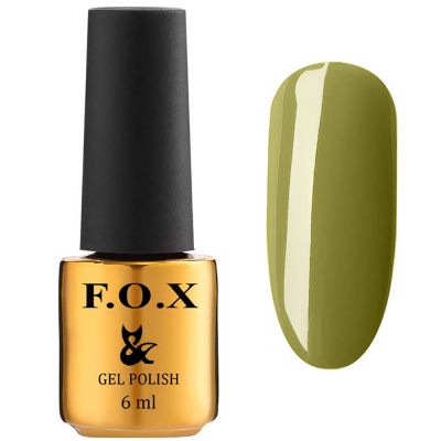 Гель-лак F.O.X Gel Polish Euphoria №604 (оливковий, щільна емаль) 6 мл