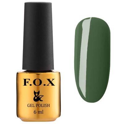 Гель-лак F.O.X Gel Polish Euphoria №605 (хакі, щільна емаль) 6 мл