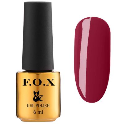 Гель-лак F.O.X Gel Polish Euphoria №606 (вишневий, щільна емаль) 6 мл