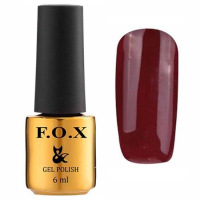 Гель-лак F.O.X Gel Polish Euphoria №607 (марсала, щільна емаль) 6 мл