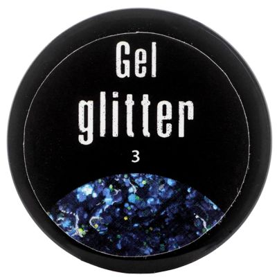 Гель-глиттер FRC French Gel Glitter №03 (синий) 5 г