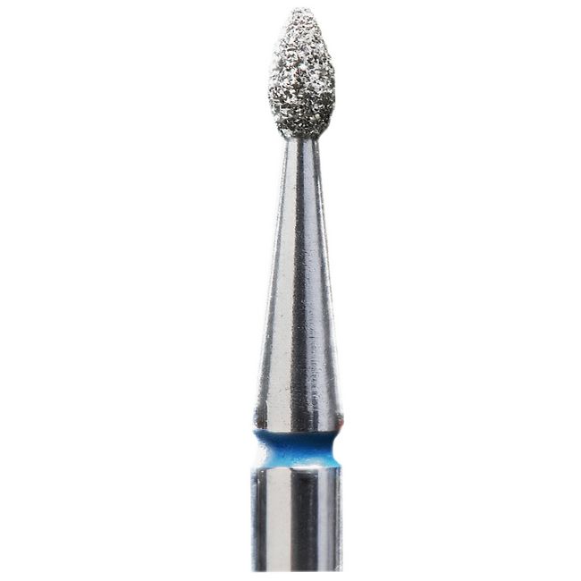 Фреза алмазна Staleks Крапля (діаметр 1.6 мм, робоча частина 4 мм, синя)